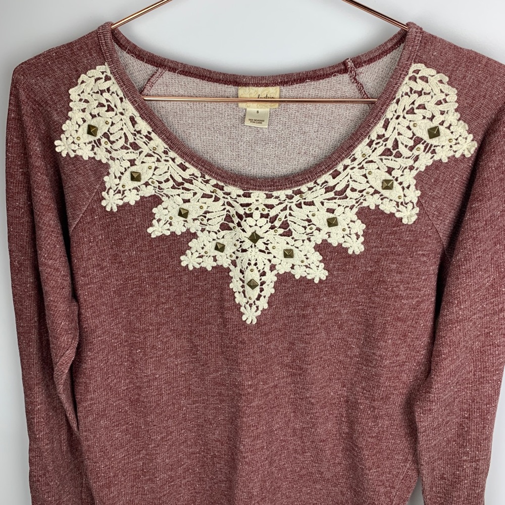 Daytrip Embroidered Lace & Stud Top - Picture 2 of 6